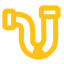 Yellow Blocked Drain icon