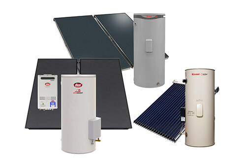 We Install All the Major Solar Hot Water Brands